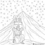 10 commandments coloring page