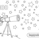 100th day 4th grade coloring pages