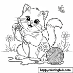 4 year old free cat coloring pages dot to dot