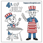 4th of july coloring page