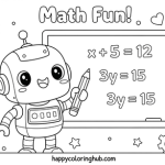 6th grade math coloring sheet