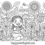 Adult black girls coloring pages