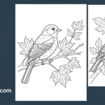 Adult coloring pages autumn