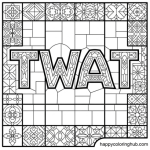 Adult coloring pages bad words