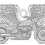 Adult coloring pages printable motorcycles