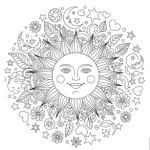 Adult coloring pages stress