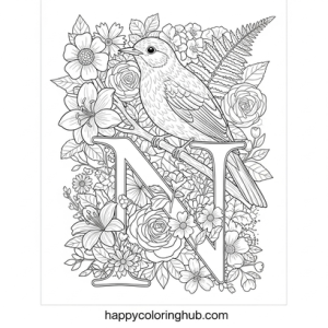 Color Hub Letters Alphabet colouring – Happy Coloring Hub – Free Printable Coloring Pages ...