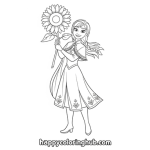 Anna and elsa coloring pages