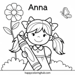 Anna and elsa coloring pages