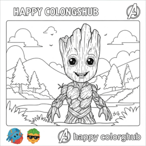 Avengers colouring