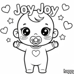 Baby joy joy coloring pages