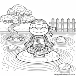 Baby ninja turtles coloring pages