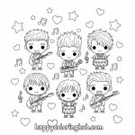 Backstreet boys coloring page