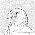 Bald eagle coloring pages adult
