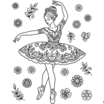 Ballerina coloring pages