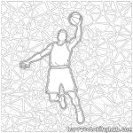 Basketball coloring pages nba logos