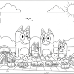 Bluey coloring
