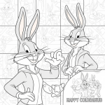 Bugs bunny coloring page