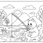 Cats hard coloring pages for kids