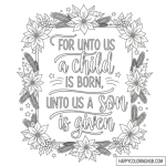 Christian christmas coloring pages for kids