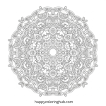 Christmas coloring pages for girls