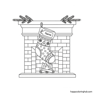 Christmas stocking coloring pages for adults