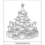 Christmas tree coloring