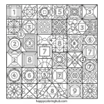 Coloring games for adults by number