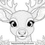 Coloring page clarice the reindeer
