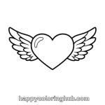 Coloring page for love the lord your god