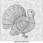 Coloring page printable turkey