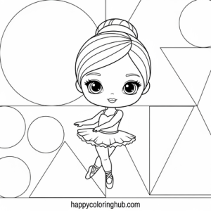 Coloring pages barbie ballerina