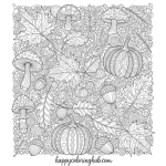 Coloring pages for adults - november