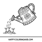 Coloring pages for adults spring
