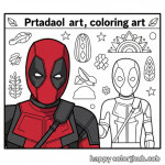 Coloring pages for deadpool
