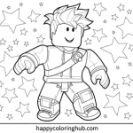Coloring pages for kids really hard roblox