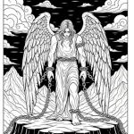 Coloring pages free fallen angel for adults