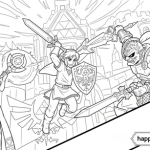 Coloring pages legend of zelda final boss