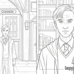 Coloring pages of draco malfoy age 14