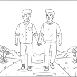Coloring pages of heavenly father and earthly fathers