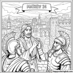 Coloring pages of mathew 24 jesus given vinegar on a sponge