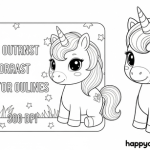 Coloring pages of unicorns for age 10 girls hard
