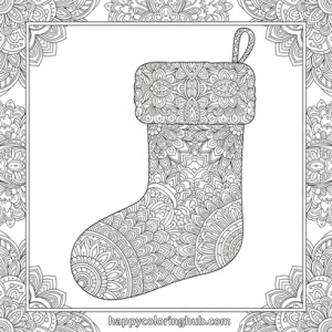 Coloring pages stockings