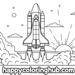 Coloring pages symbols of usa