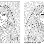 Coloring pages to print legend of zelda