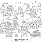 Coloring sheets for adults winter