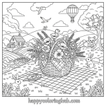 Cottagecore coloring pages
