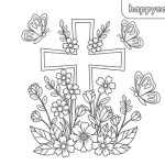 Crosses coloring pages for adults