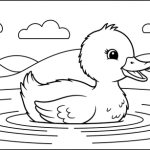 Cute animals with big eyes coloring pages