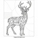 Cute baby reindeer printable coloring pages